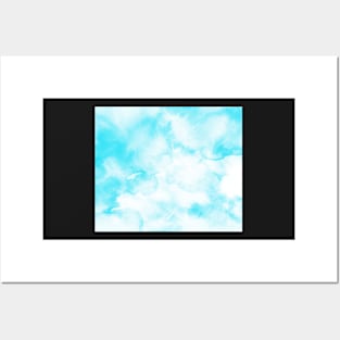 Light Blue Sky Texture Posters and Art